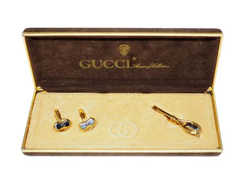 gucci cufflinks sale|gucci tie and cufflink set.